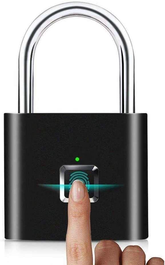 Fingerprint Padlock eLinkSmart Digital Padlock Locker Lock Metal Keyless  Thumbprint Lock for Gym Locker, School Locker, Backpac